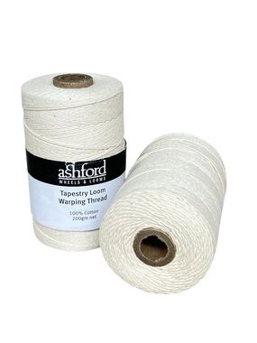 2 Ashford Wheels & Looms Tapestry Loom Warping Thread 100% Cotton 200 gm NEW